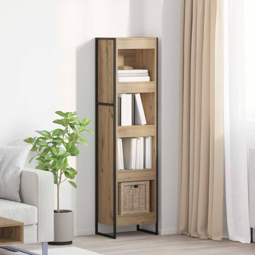 vidaXL Bücherregal 40 x 30 x 155 cm Holzwerkstoff Kunsthandwerk Eiche