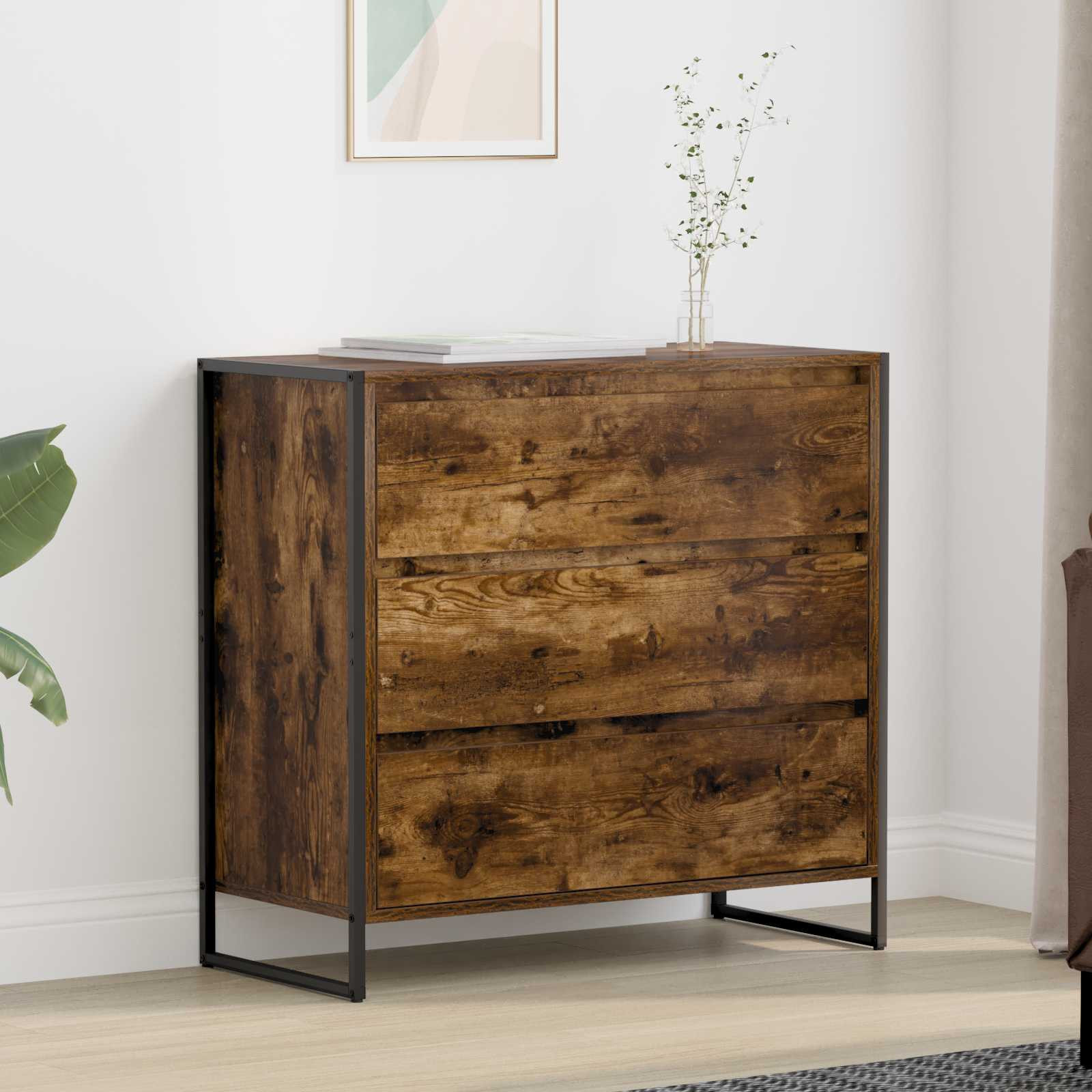 vidaXL Sideboard Raucharbe 79 x 36 x 75.5 cm Holzwerkstoff