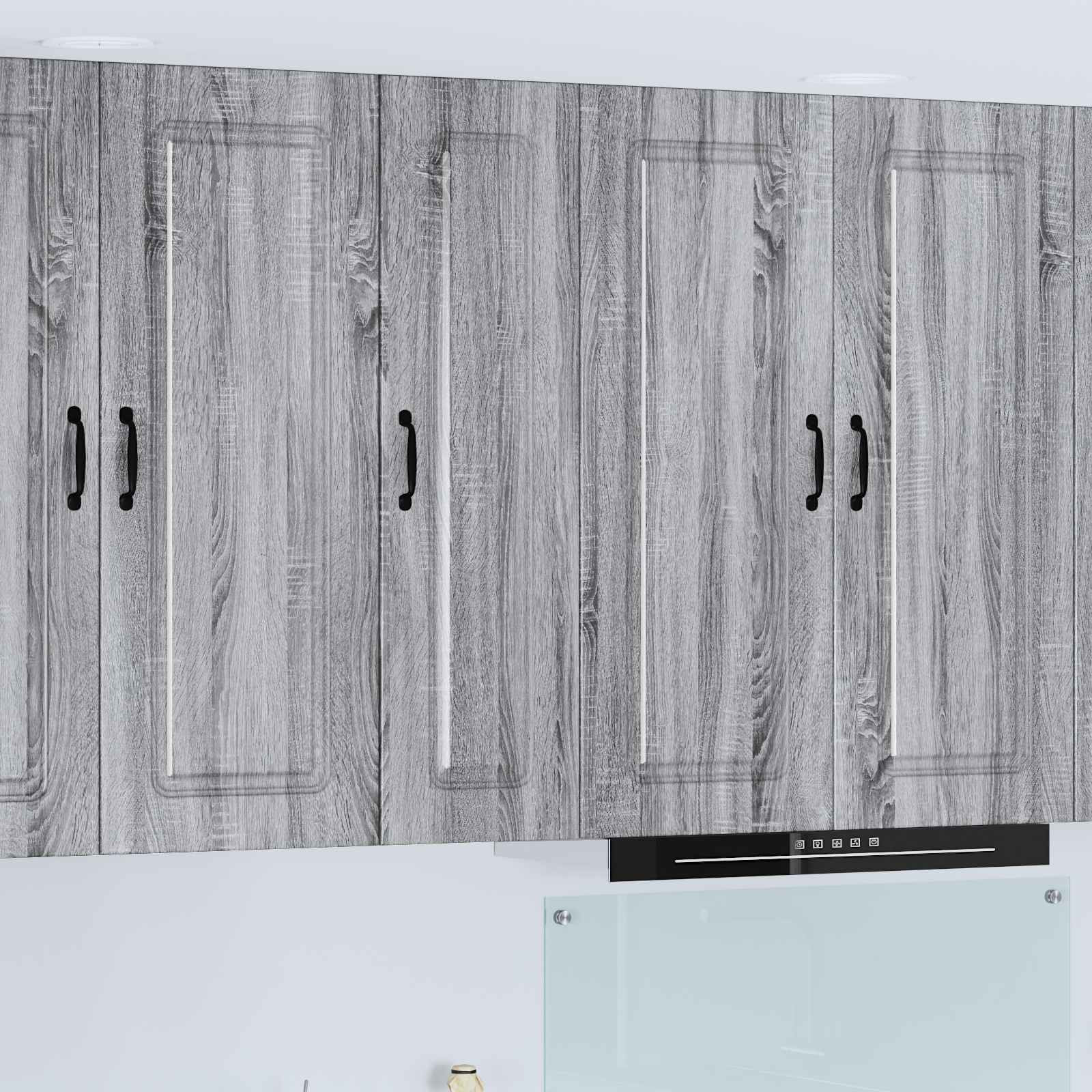 vidaXL Geschirrspülerfront Kalmar Graues Sonoma 30 x 31 x 100 cm
