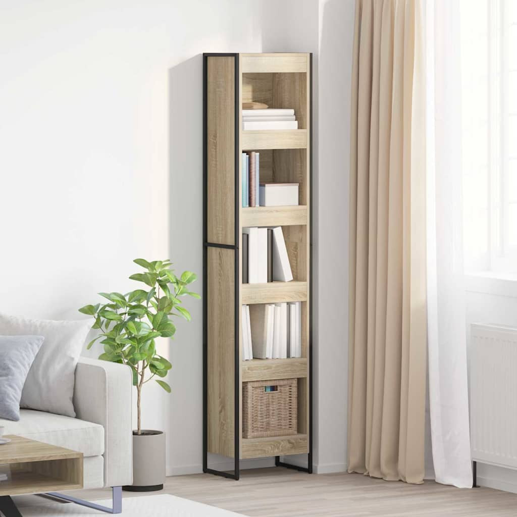 vidaXL Bücherregal Sonoma 40 x 30 x 189,5 cm Holzwerkstoff