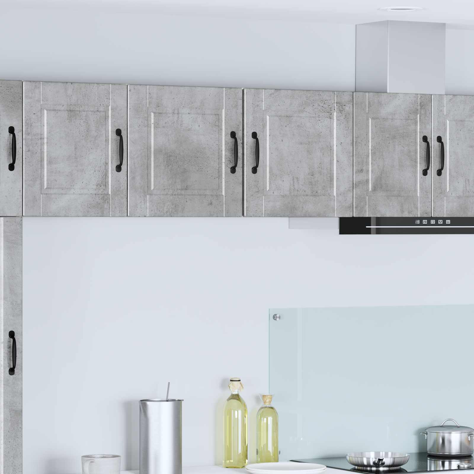 vidaXL Wandschrank PORTO Beton Grau 40 x 31 x 40 cm Holzwerkstoff