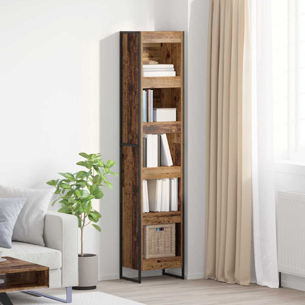 vidaXL Bücherregal Altholz 40 x 30 x 189,5 cm Holzwerkstoff