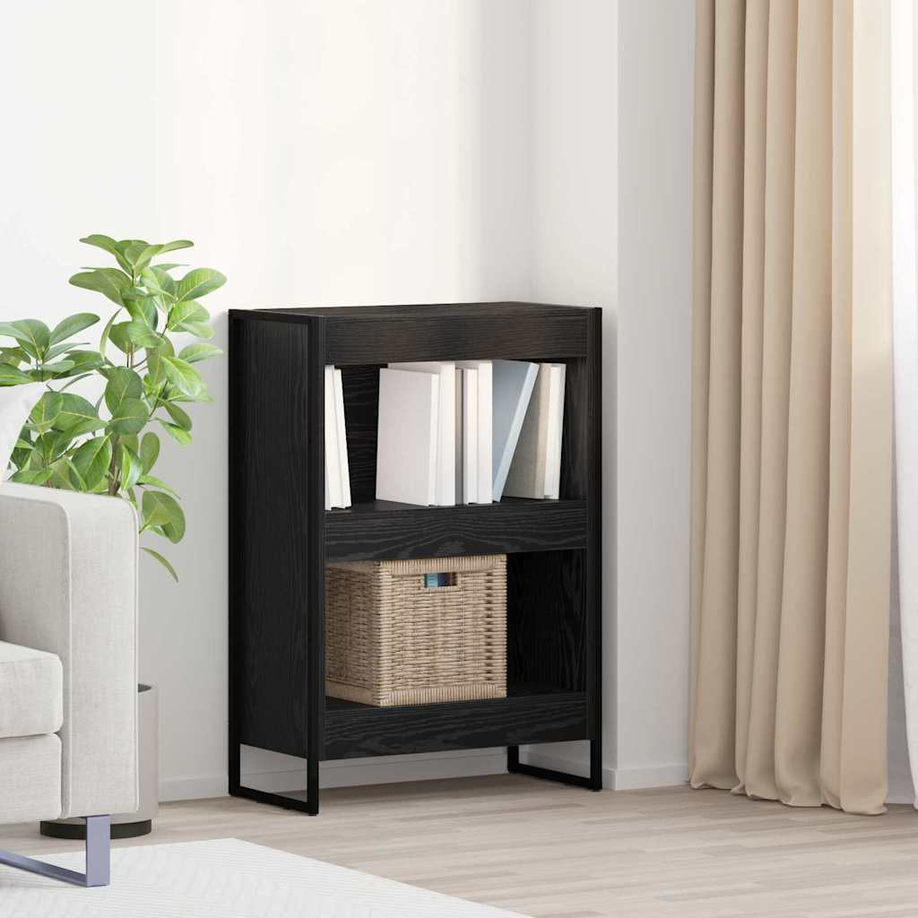 vidaXL Bücherregal Schwarz Eichen-Optik 60 x 30 x 86,5 cm