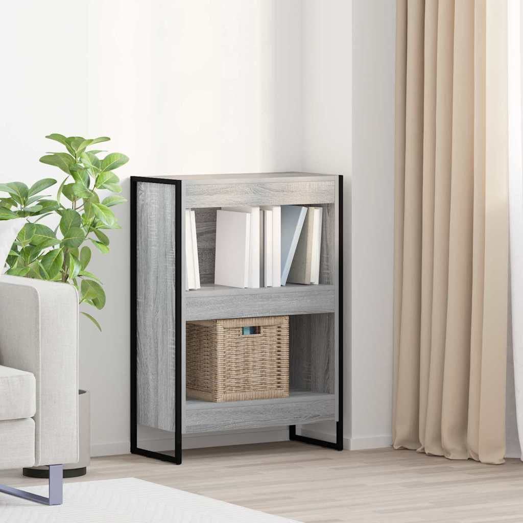 vidaXL Bücherregal Graues Sonoma 60 x 30 x 86,5 cm Holzwerkstoff