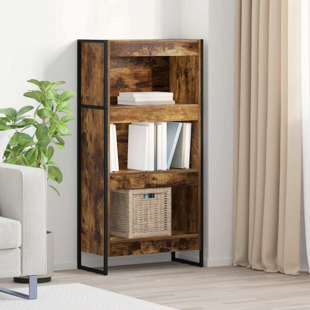 vidaXL Bücherregal Raucharbe 60 x 30 x 121 cm Holzwerkstoff