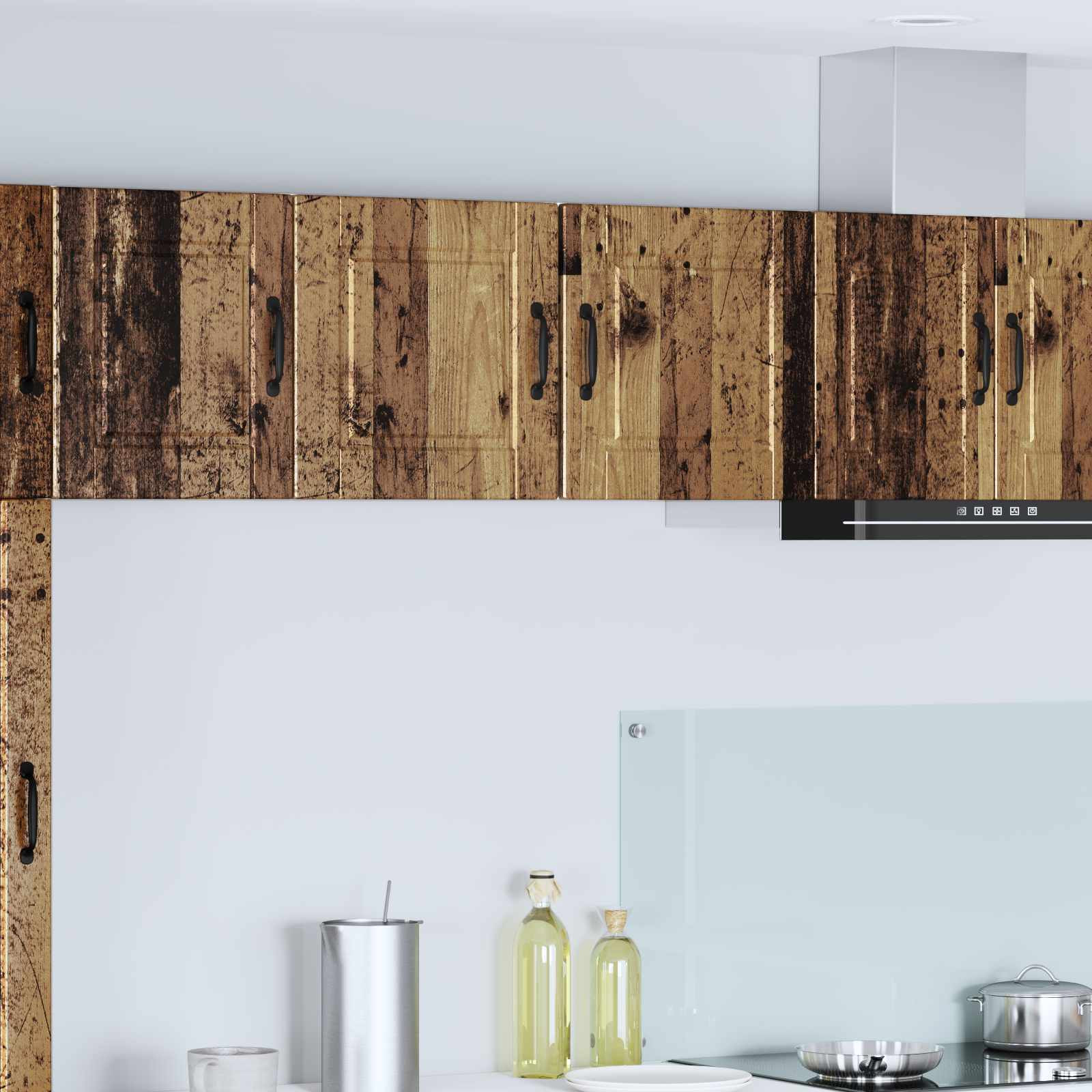 vidaXL Wandschrank PORTO Altholz 40 x 31 x 40 cm Holzwerkstoff
