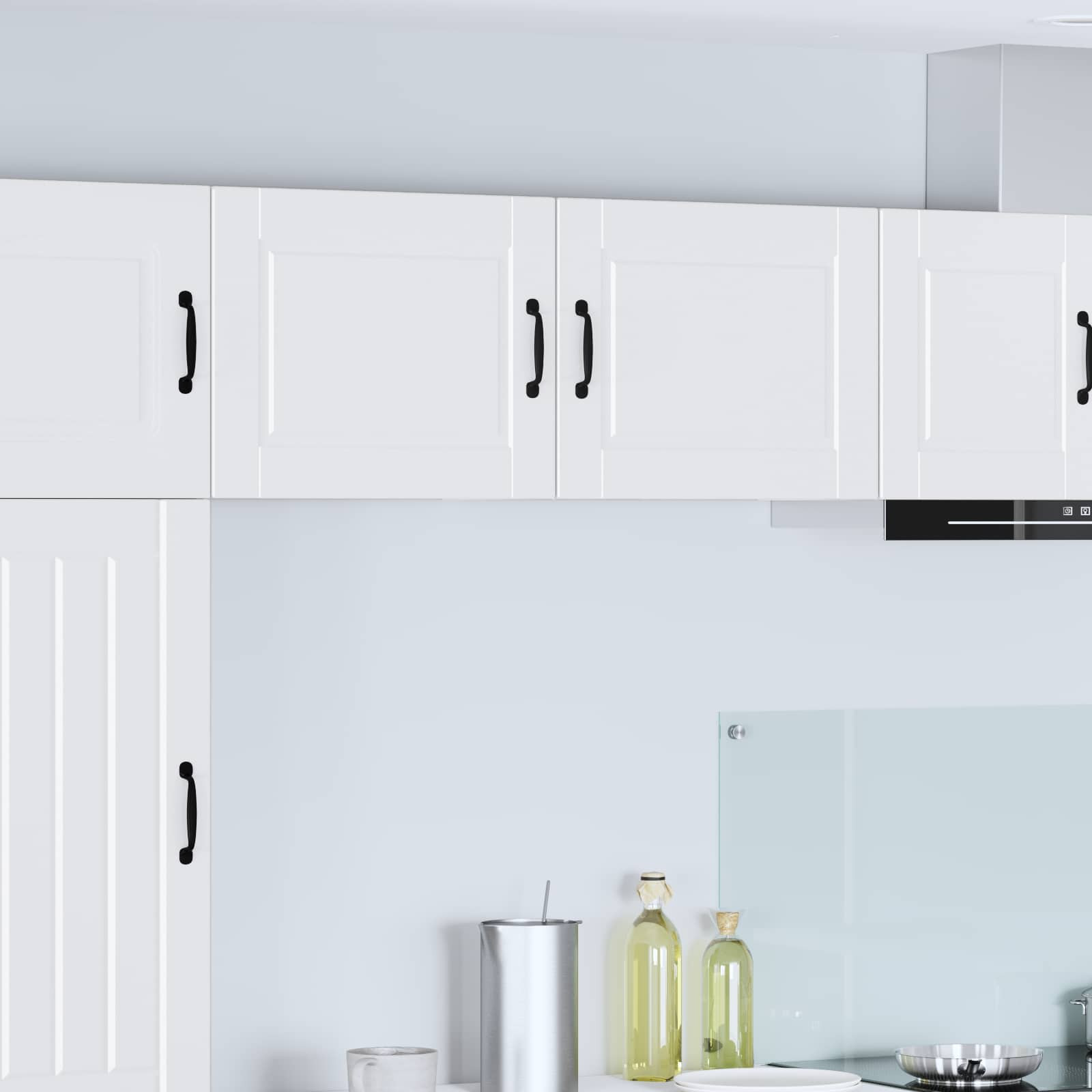 vidaXL Wandschrank PORTO 2 pcs Weiß 50 x 31 x 40 cm Holzwerkstoff