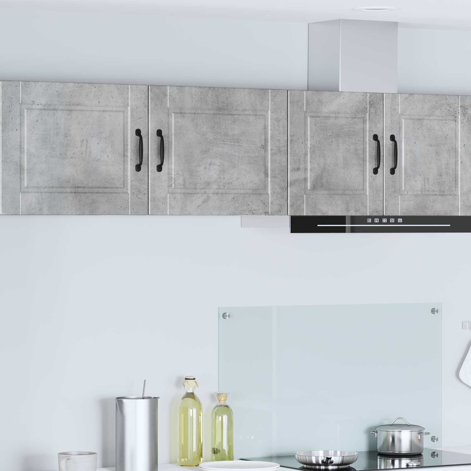 vidaXL Wandschrank PORTO 2 pcs Beton Grau 50 x 31 x 40 cm