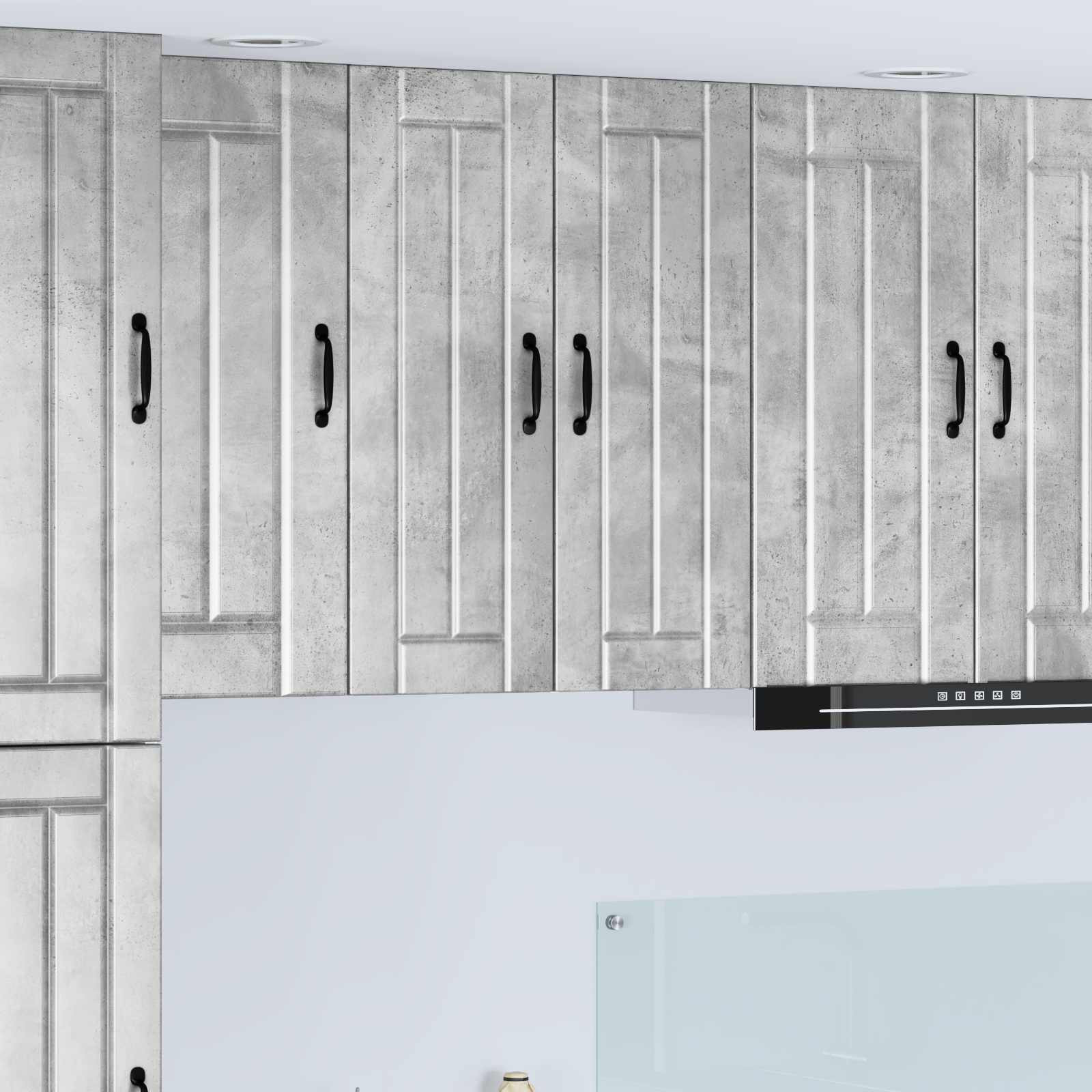 vidaXL Wandschrank LUCCA Betongrau 30 x 31 x 80 cm Holzwerkstoff