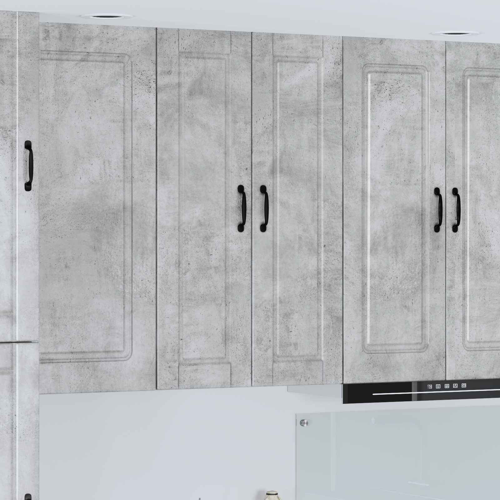 vidaXL Wandschrank PORTO Beton Grau 30 x 31 x 100 cm Holzwerkstoff