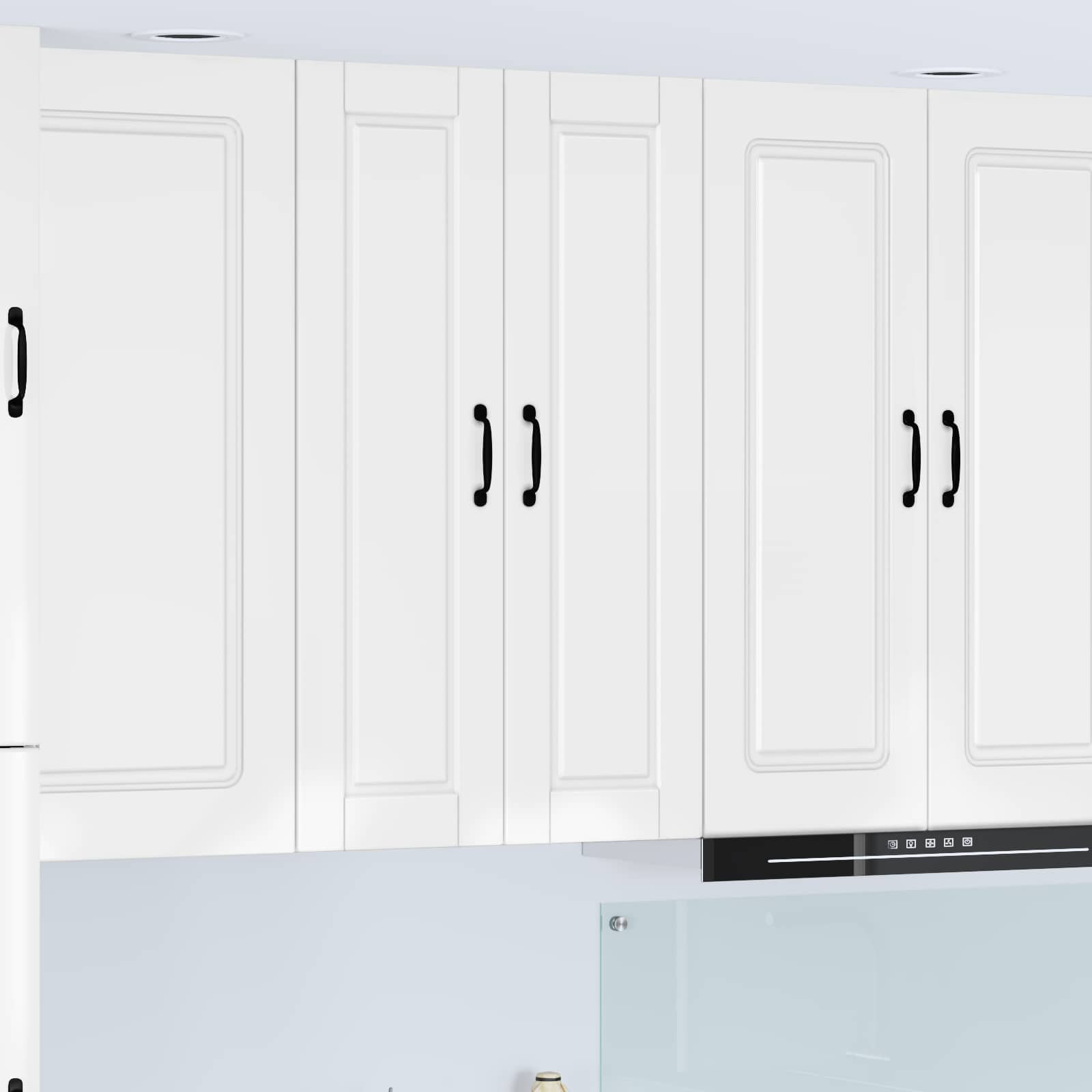 vidaXL Wandschrank PORTO Hochglanz Weiß 30 x 31 x 100 cm Holzwerkstoff