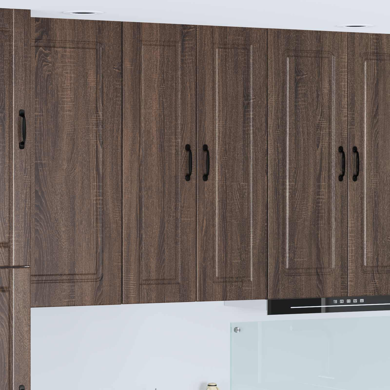 vidaXL Wandschrank PORTO Braun Eichen-Optik 30 x 31 x 100 cm