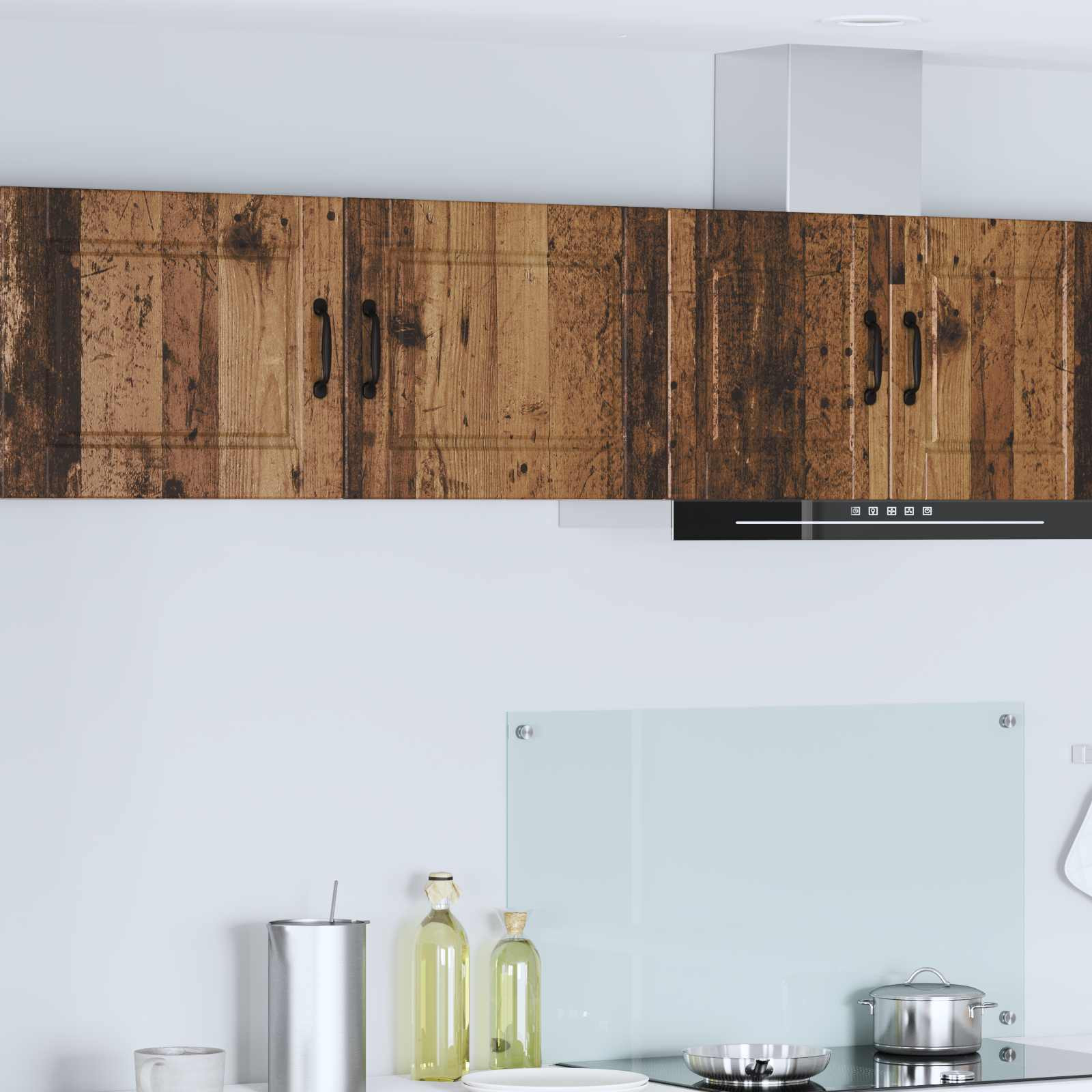 vidaXL Wandschrank PORTO 2 pcs Altholz 50 x 31 x 40 cm Holzwerkstoff