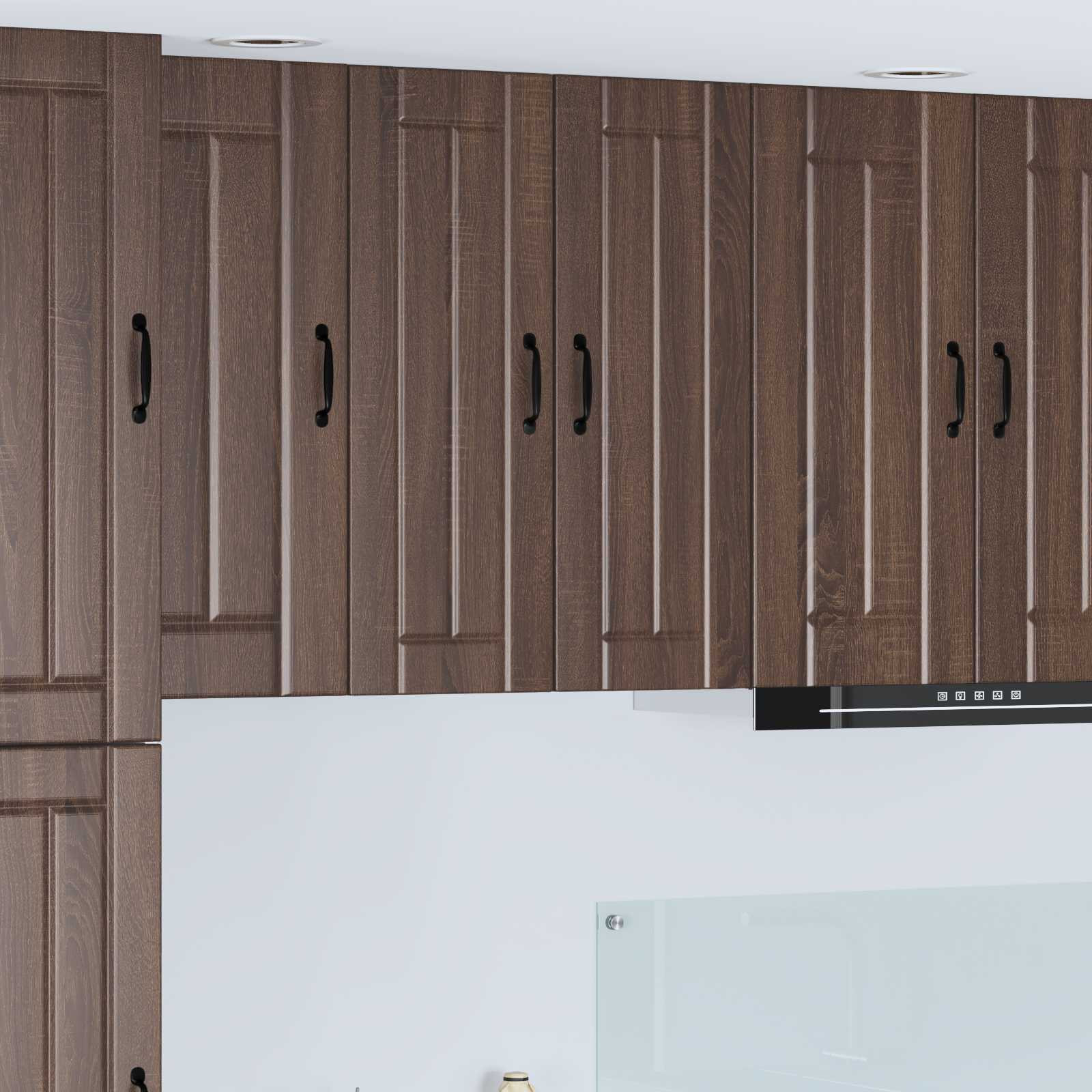 vidaXL Wandschrank LUCCA 2 pcs Brauneiche 30 x 31 x 80 cm