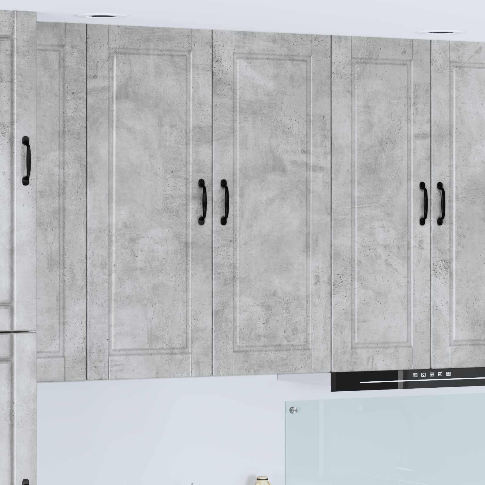 vidaXL Wandschrank PORTO Beton Grau 40 x 31 x 100 cm Holzwerkstoff