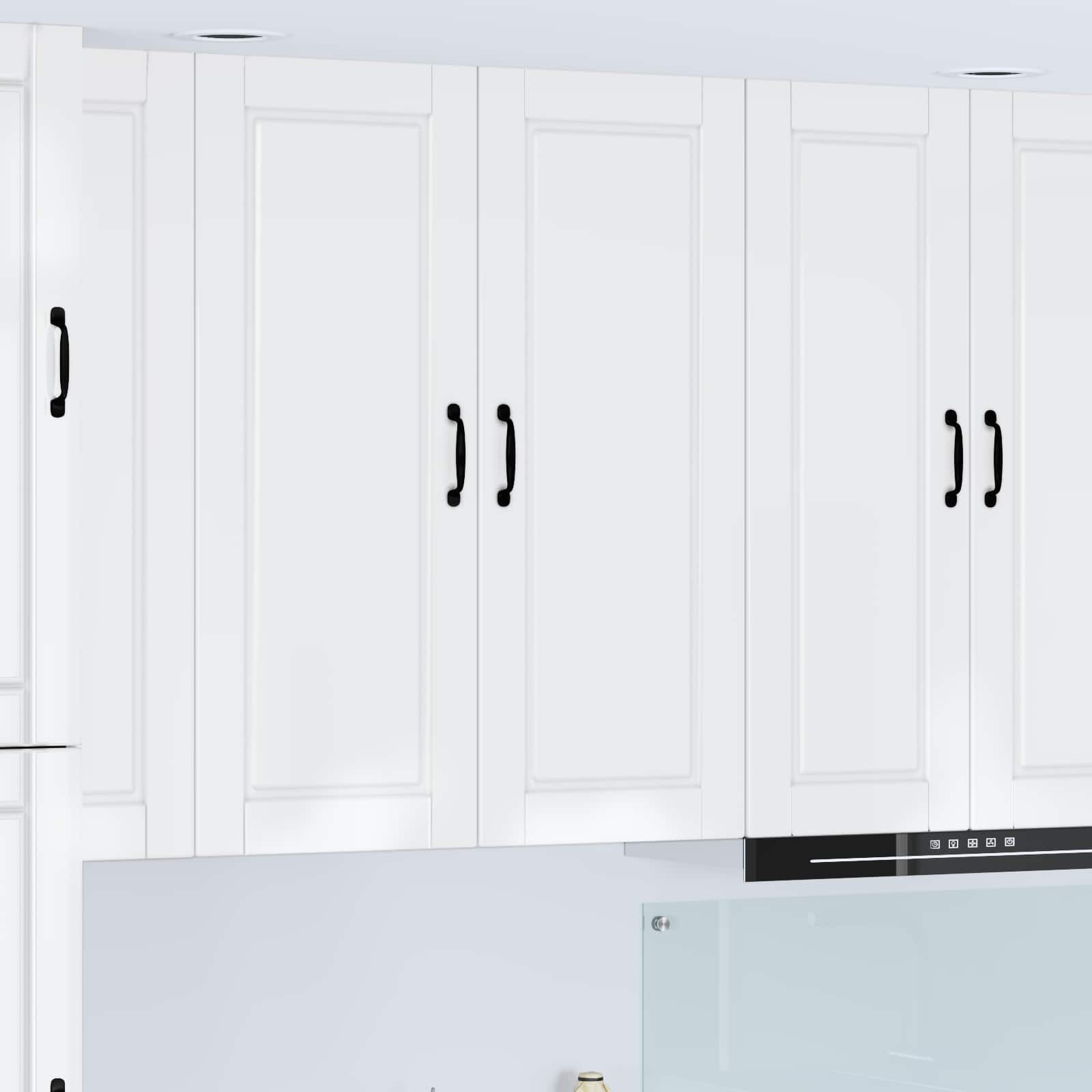 vidaXL Wandschrank PORTO Hochglanz Weiß 40 x 31 x 100 cm Holzwerkstoff