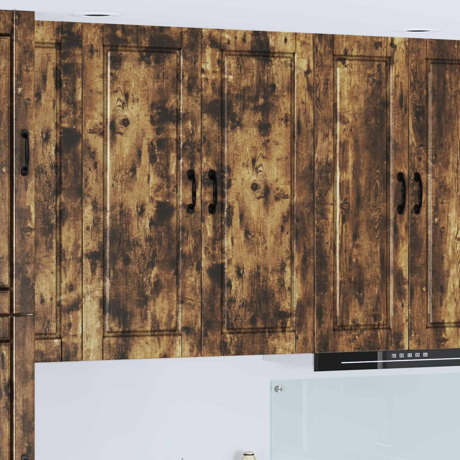 vidaXL Wandschrank PORTO Geräucherte Eiche 40 x 31 x 100 cm
