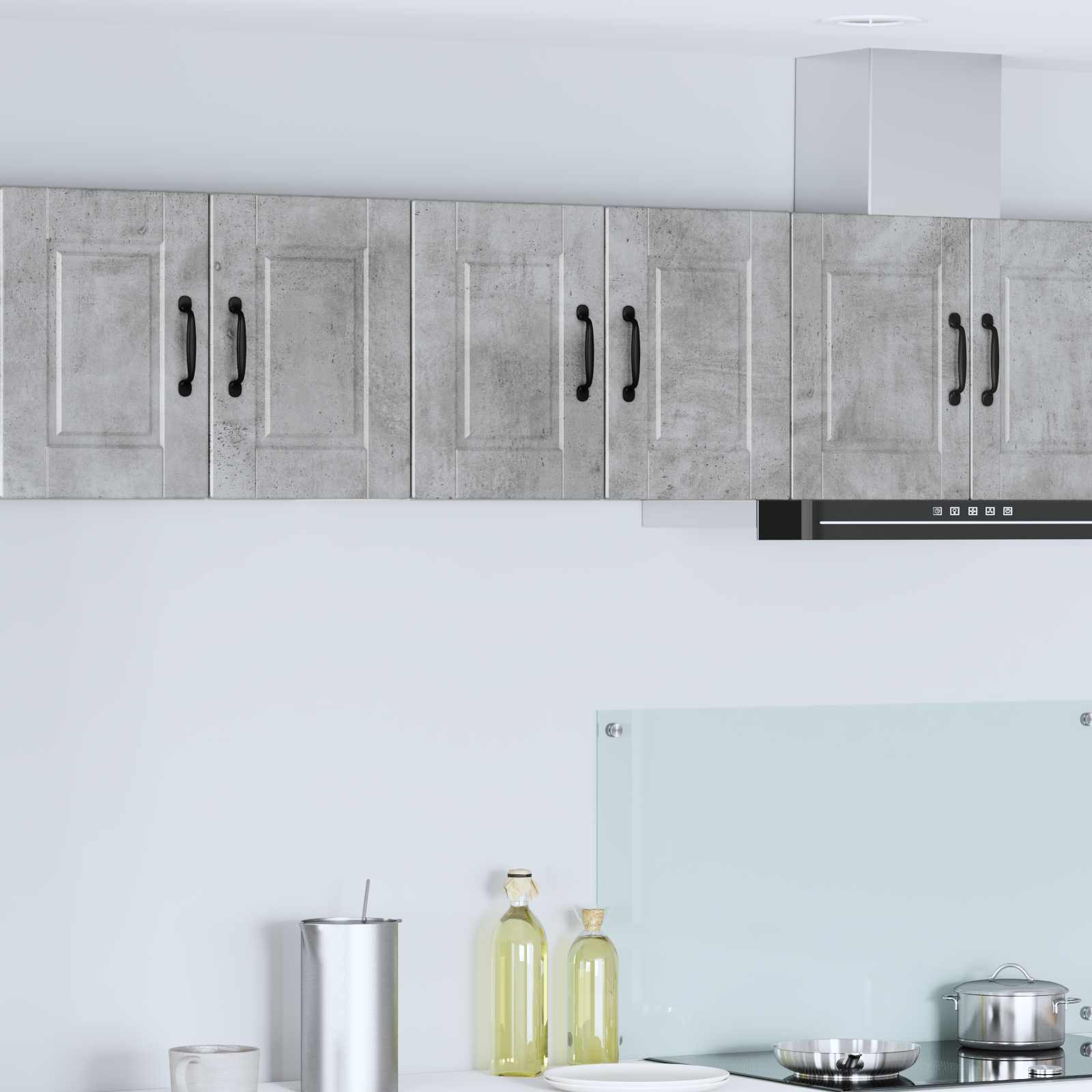 vidaXL Wandschrank PORTO 2 pcs Beton Grau 60 x 31 x 40 cm