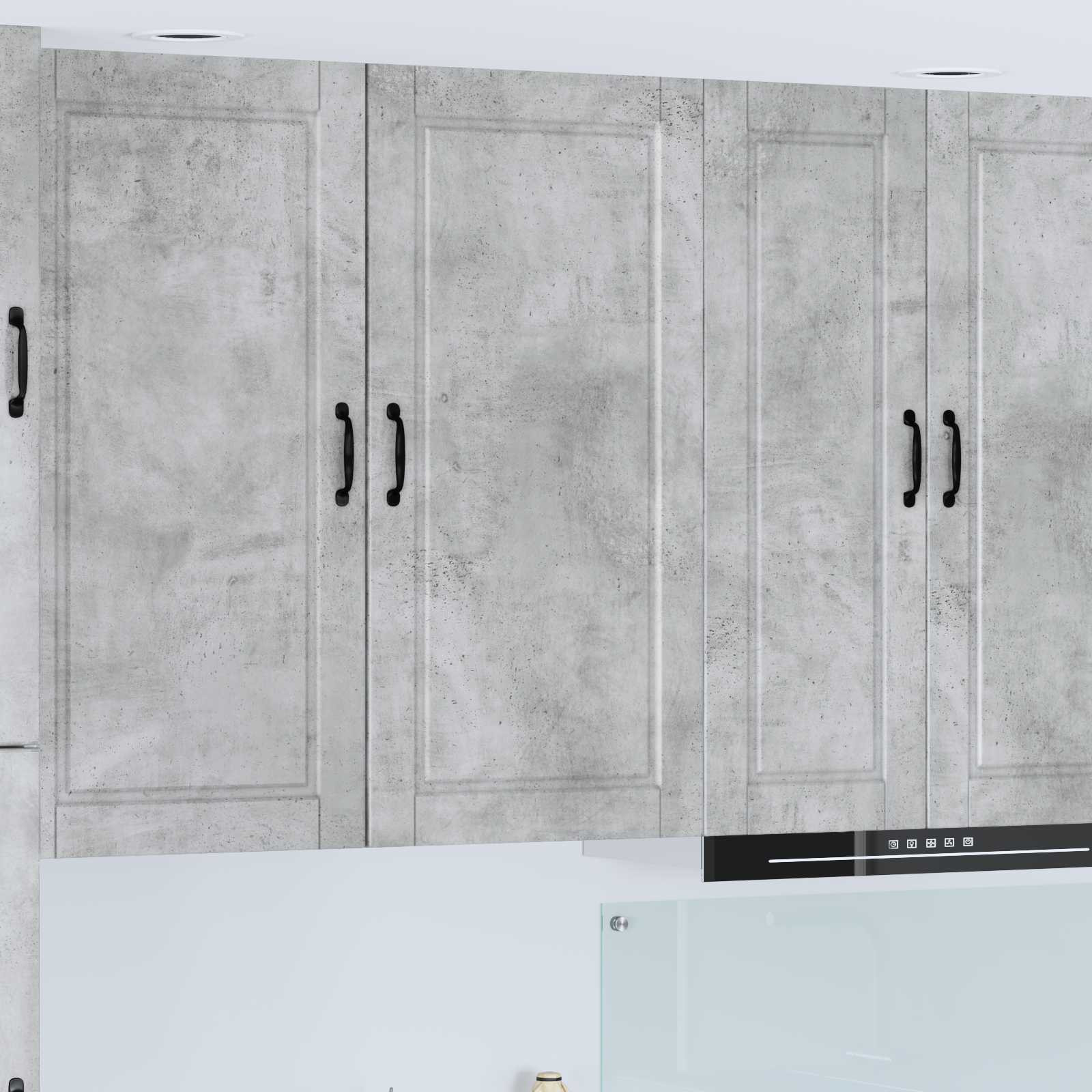 vidaXL Wandschrank PORTO Beton Grau 50 x 31 x 100 cm Holzwerkstoff