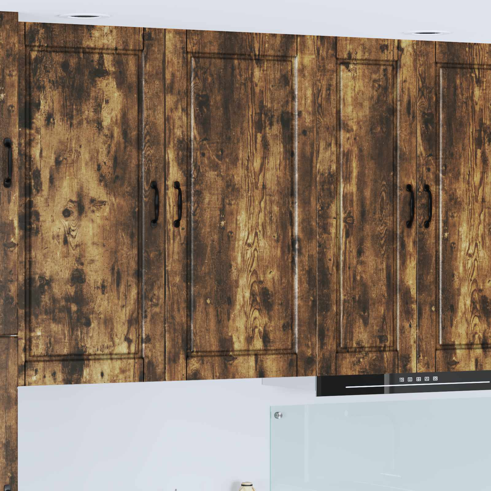 vidaXL Wandschrank PORTO Geräucherte Eiche 50 x 31 x 100 cm
