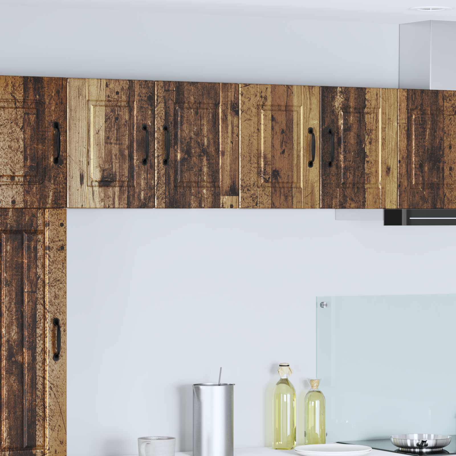 vidaXL Wandschrank PORTO 2 pcs Altholz 60 x 31 x 40 cm Holzwerkstoff