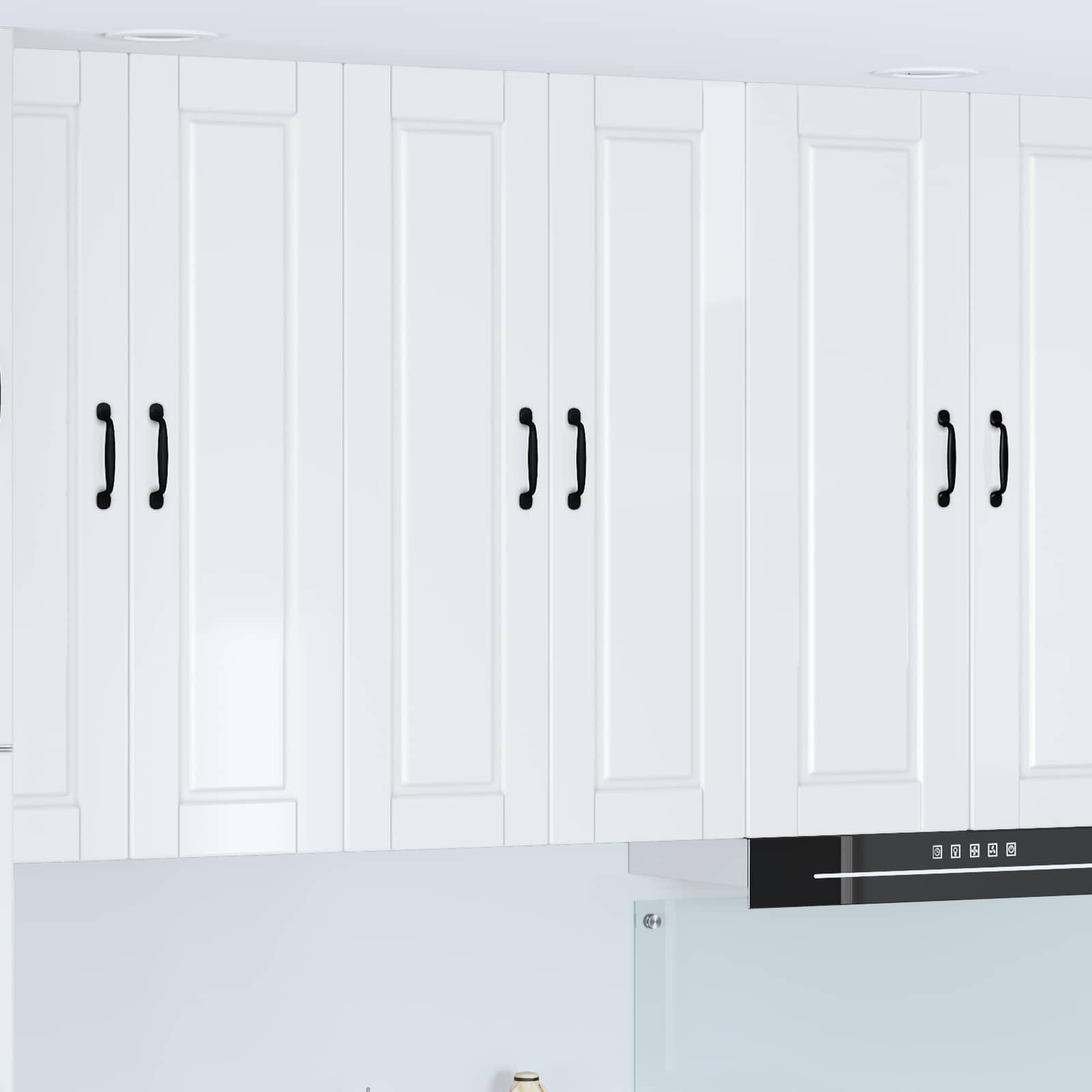 vidaXL Wandschrank PORTO Hochglanz Weiß 60 x 31 x 100 cm Holzwerkstoff