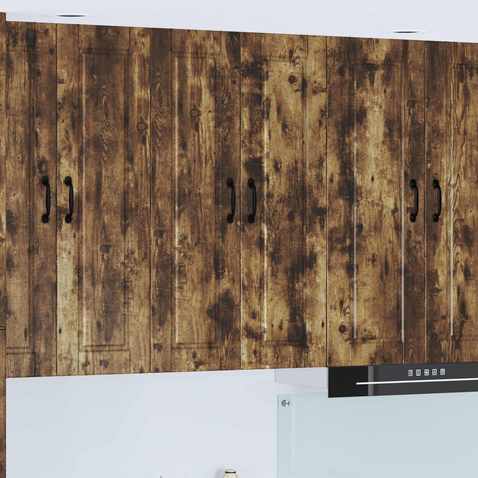 vidaXL Wandschrank PORTO Geräucherte Eiche 60 x 31 x 100 cm