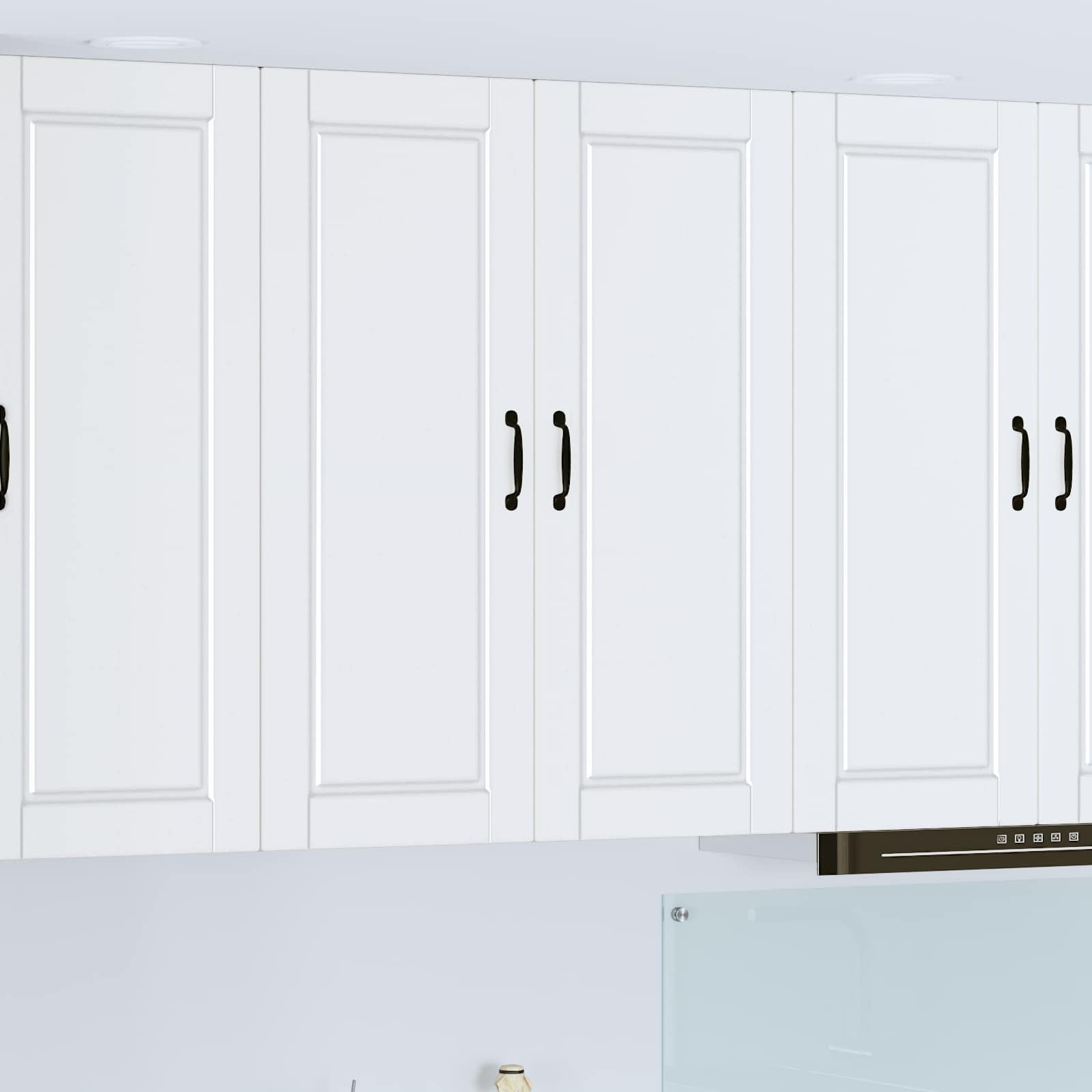 vidaXL Wandschrank PORTO Weiß 80 x 31 x 100 cm Holzwerkstoff