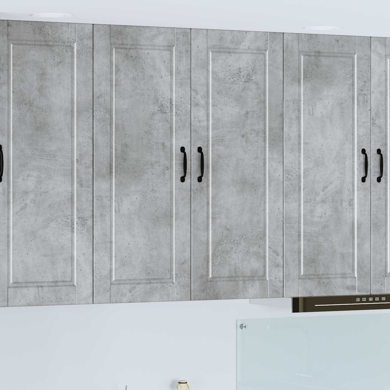 vidaXL Wandschrank PORTO Beton Grau 80 x 31 x 100 cm Holzwerkstoff