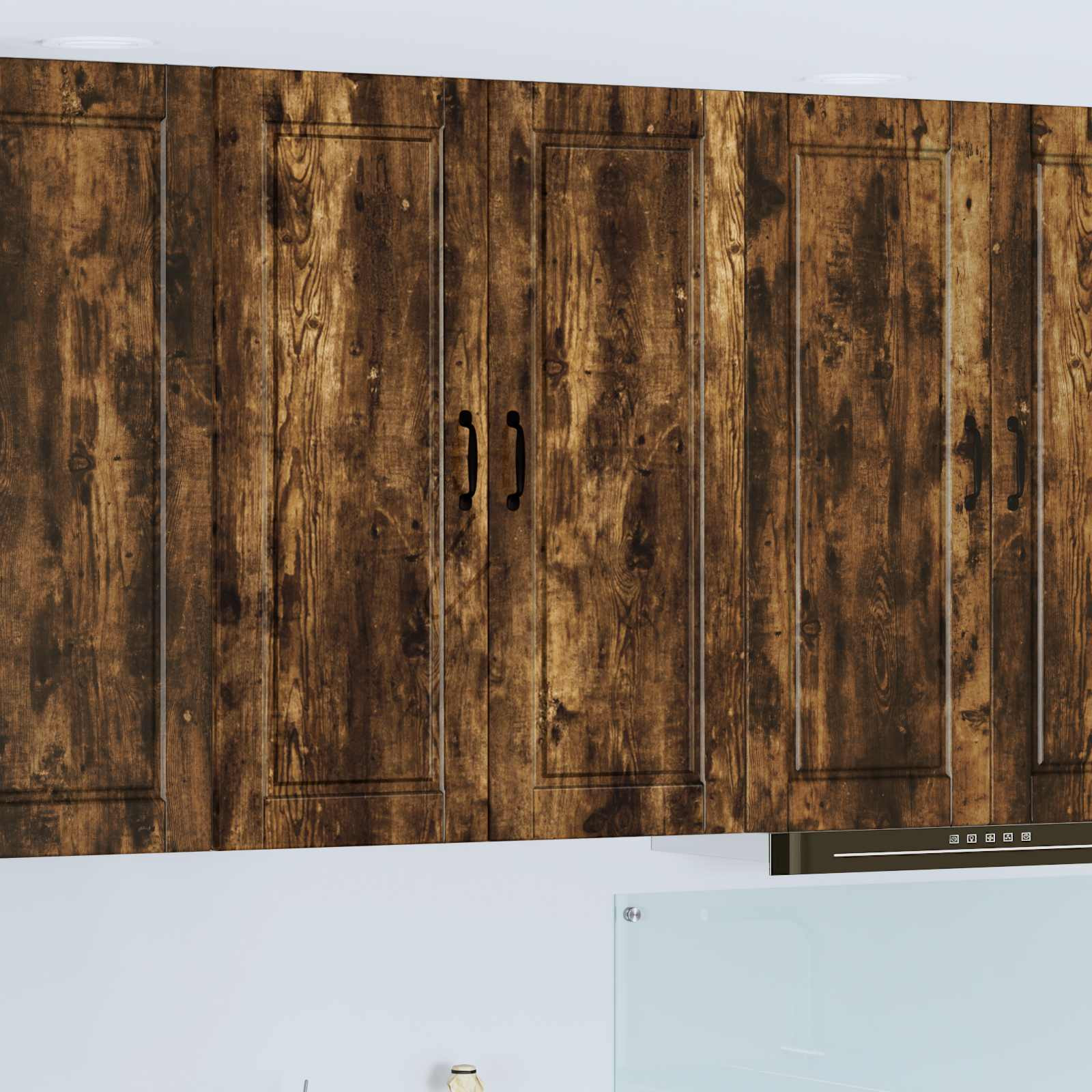 vidaXL Wandschrank PORTO Geräucherte Eiche 80 x 31 x 100 cm