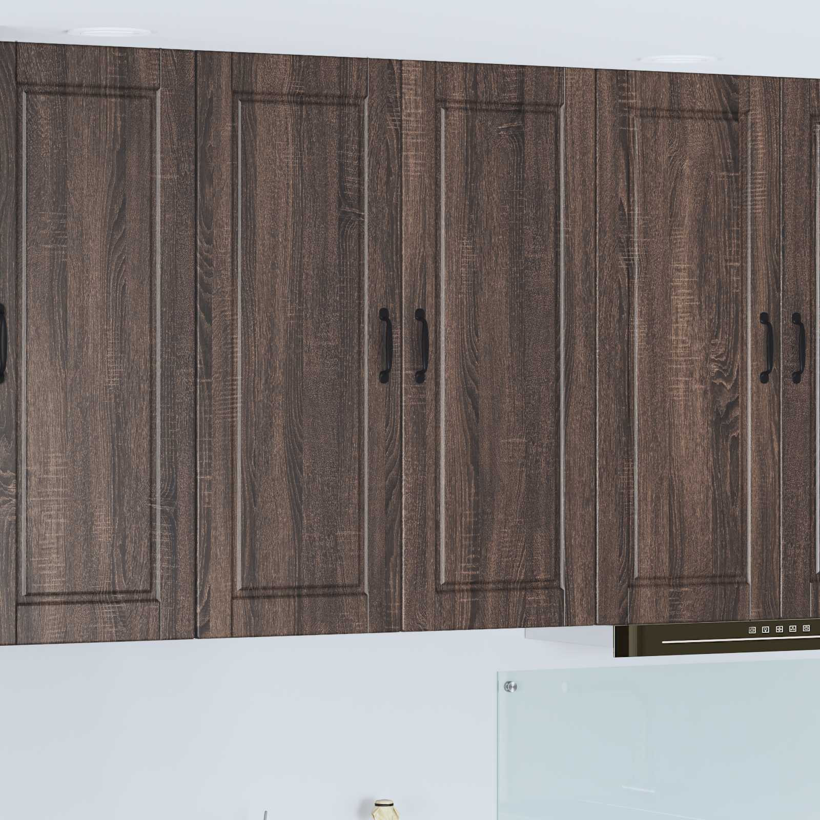 vidaXL Wandschrank PORTO Braun Eichen-Optik 80 x 31 x 100 cm