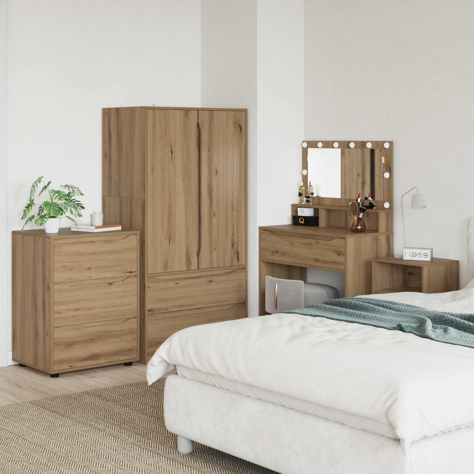 vidaXL Aufbewahrungsschrank 60 x 48 x 81 cm Holzwerkstoff