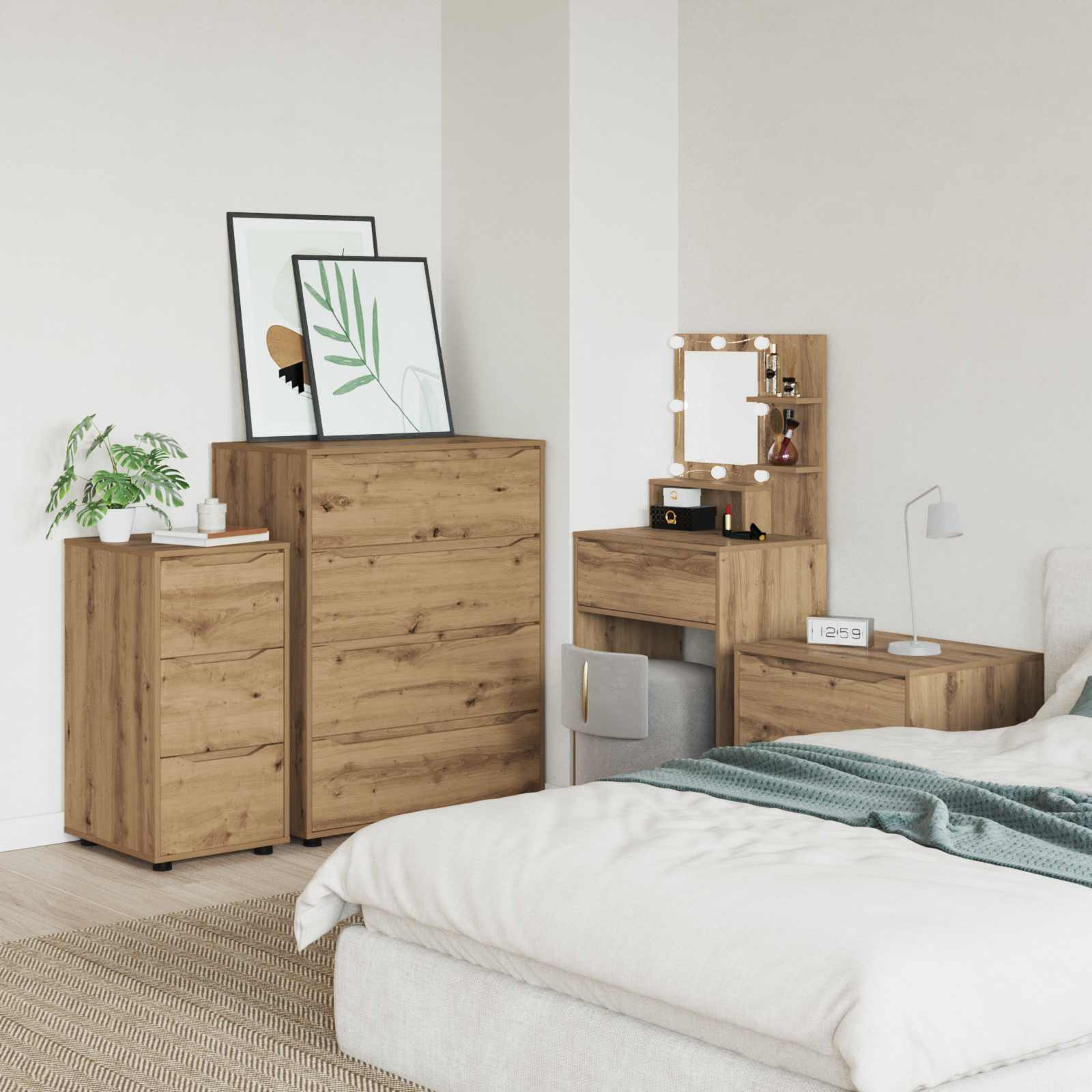 vidaXL Aufbewahrungsschrank 40 x 48 x 81 cm Holzwerkstoff