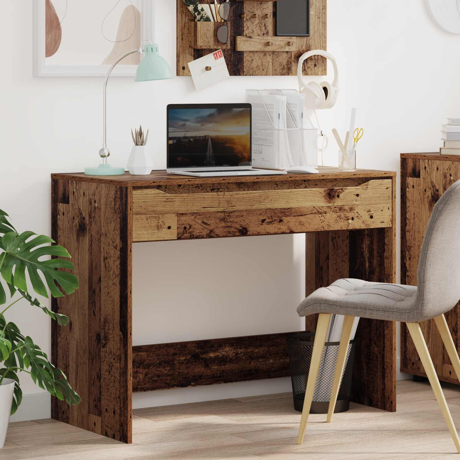 vidaXL Schreibtisch Altholz 100 x 50 x 78 cm Holzwerkstoff