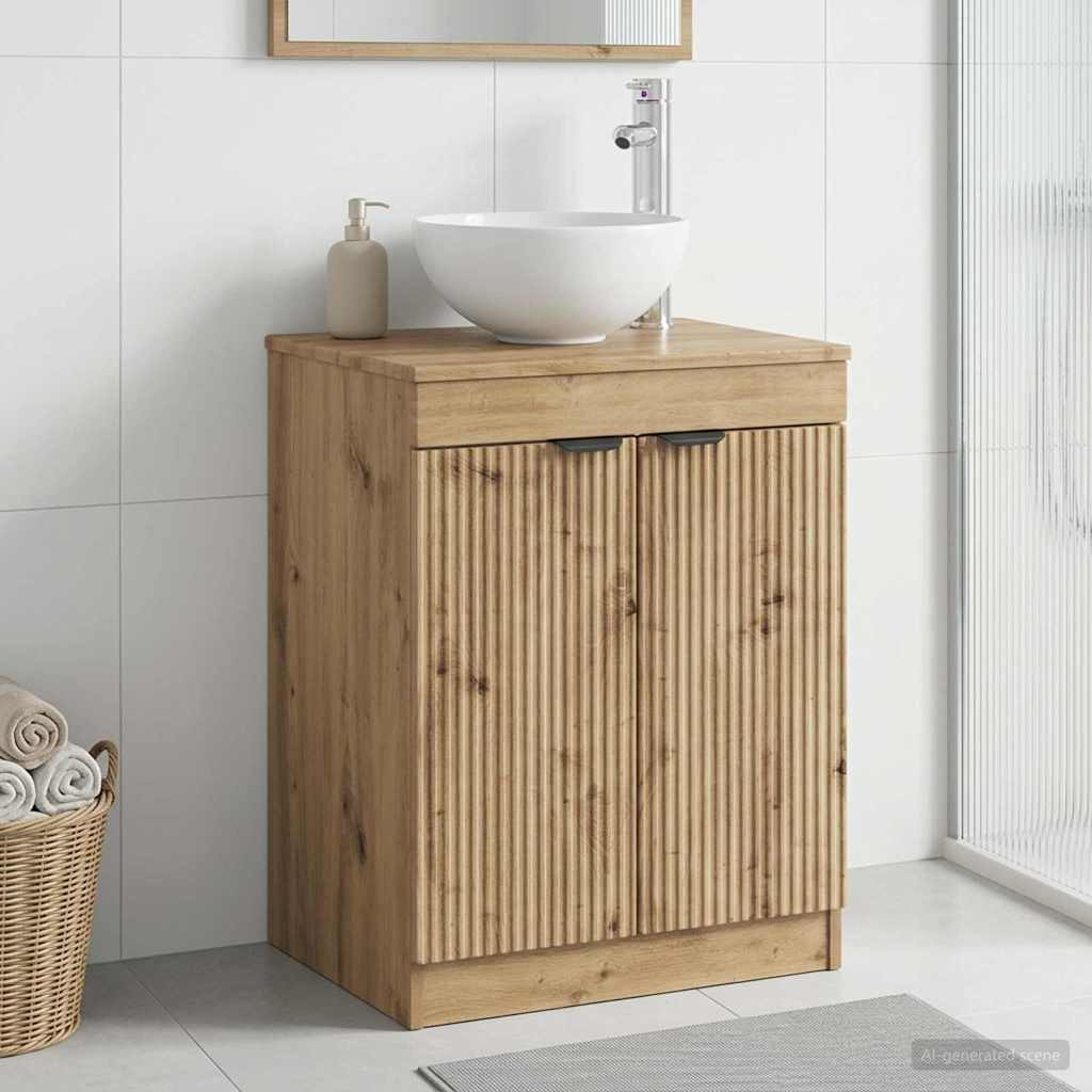 vidaXL Badezimmerschrank Artisan-Eiche 54 x 41 x 70 cm Holzwerkstoff