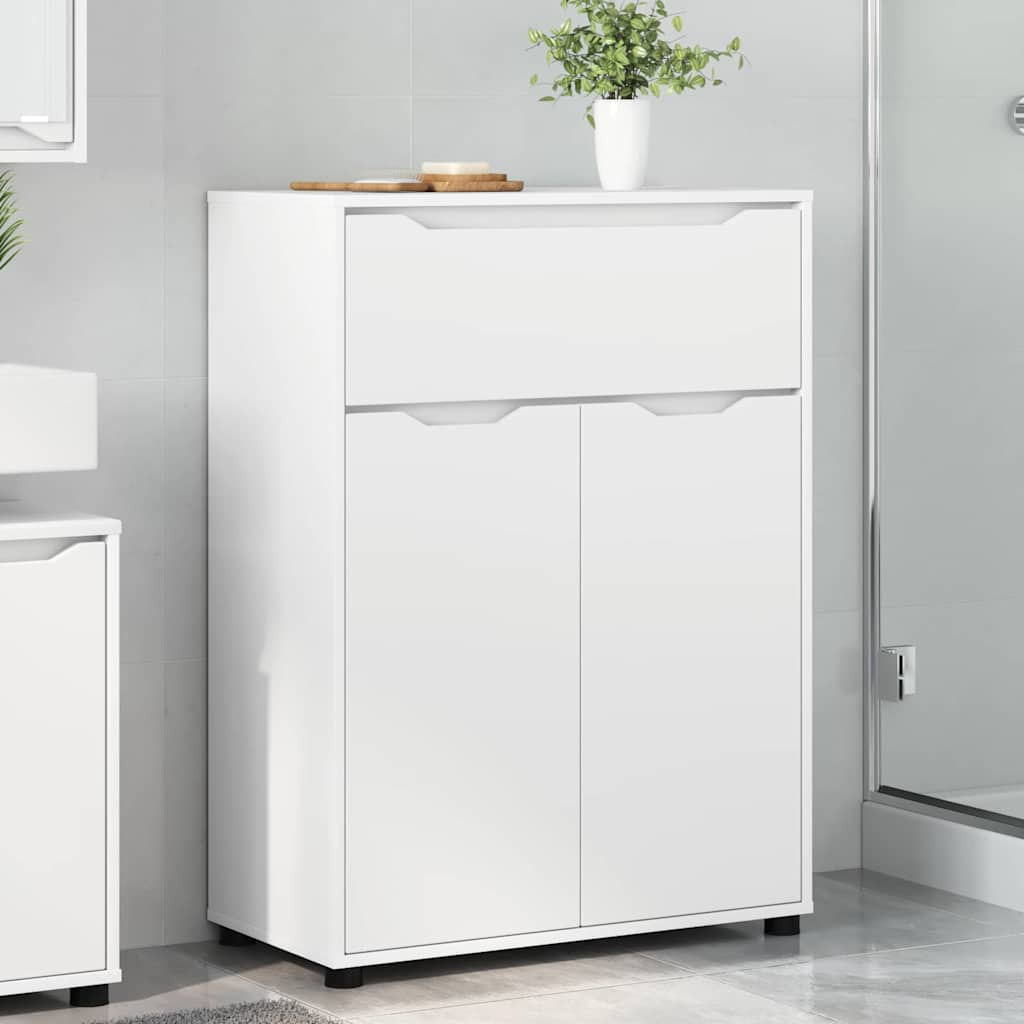 vidaXL Badezimmerschrank Weiß 72,5 x 36,5 x 100 cm Holzwerkstoff