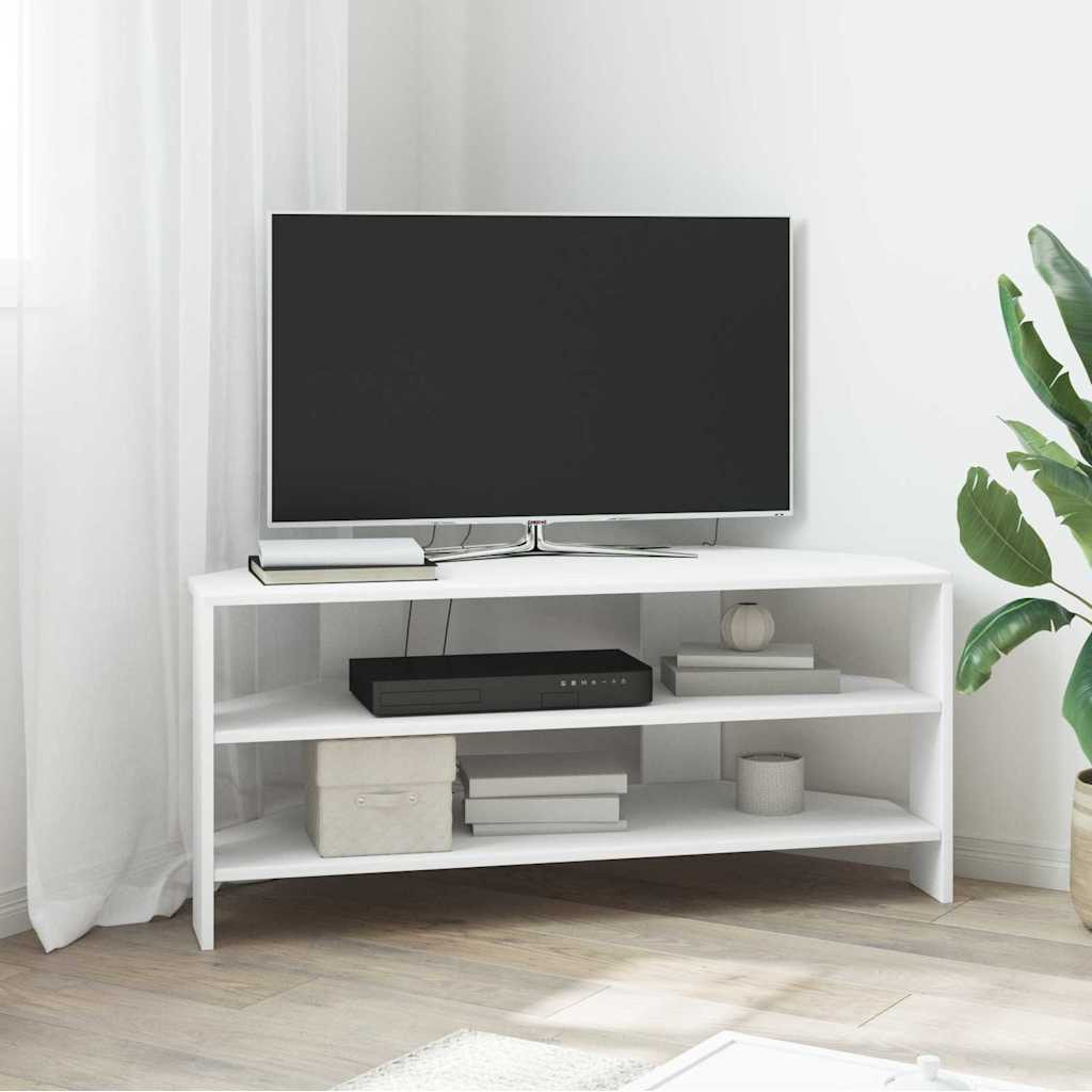 vidaXL EckTVSchrank Weiß 102x40,5x45cm Holzwerkstoff