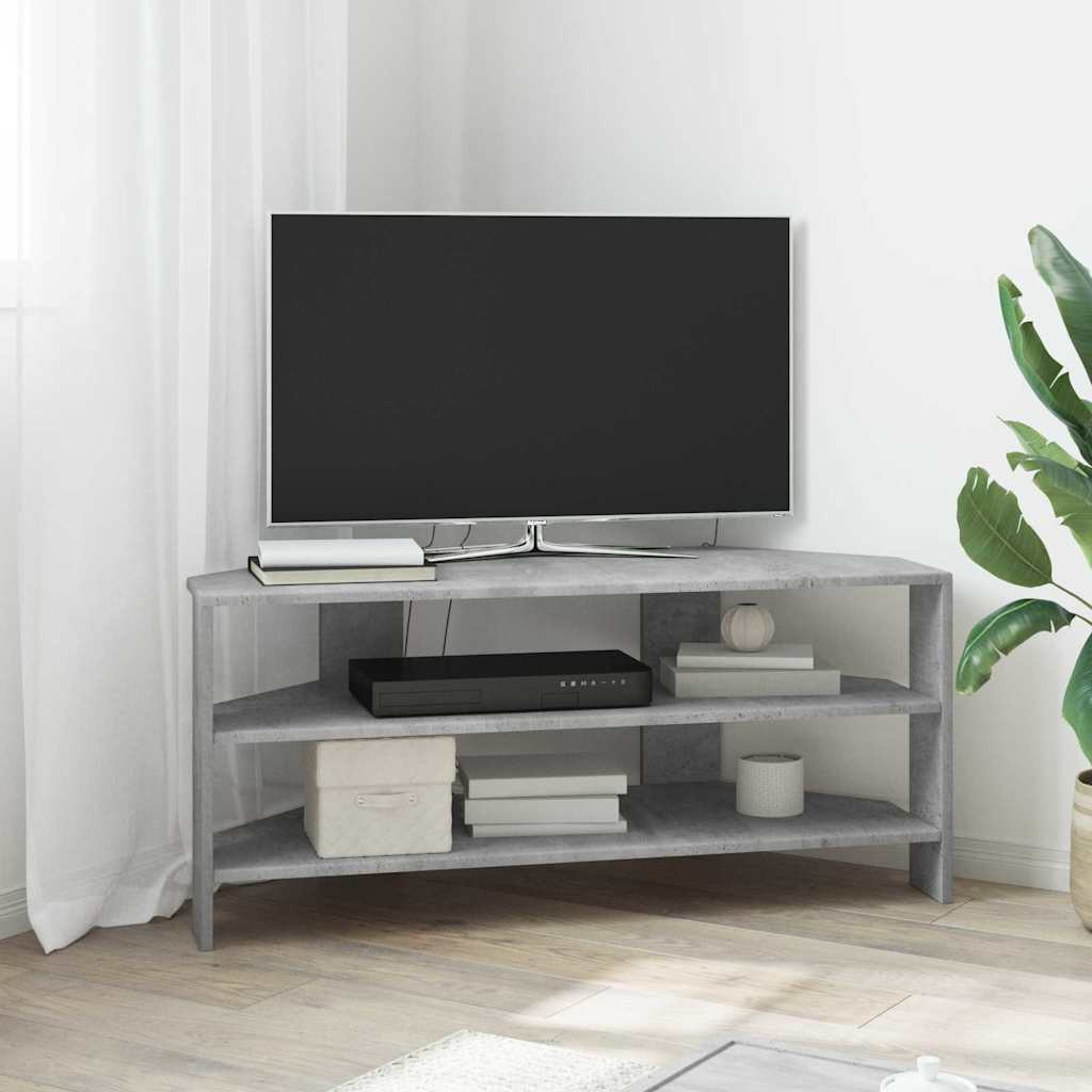 vidaXL EckTVSchrank Beton Grau 102x40,5x45cm Holzwerkstoff