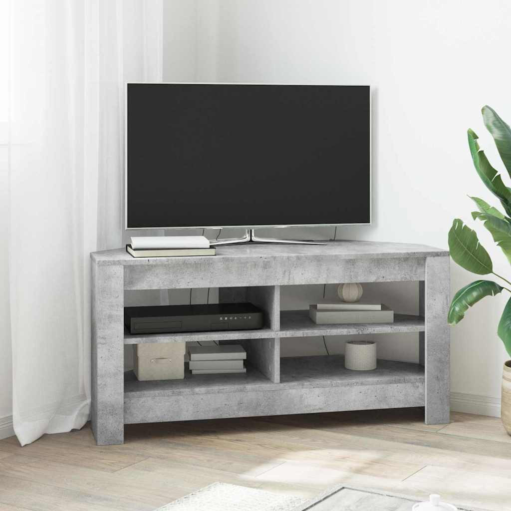 vidaXL EckTVSchrank Beton Grau 102 x 40,5 x 45 cm Holzwerkstoff