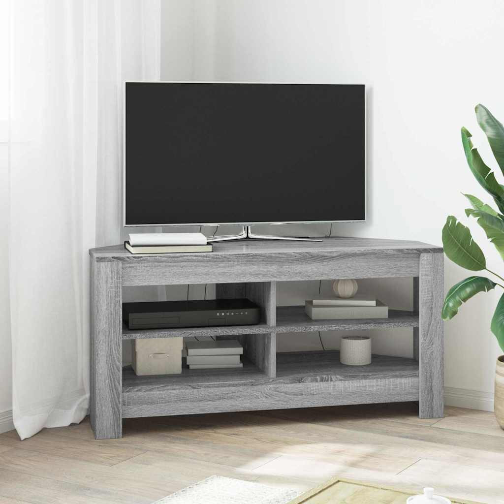 vidaXL EckTVSchrank Graues Sonoma 102 x 40,5 x 45 cm Holzwerkstoff