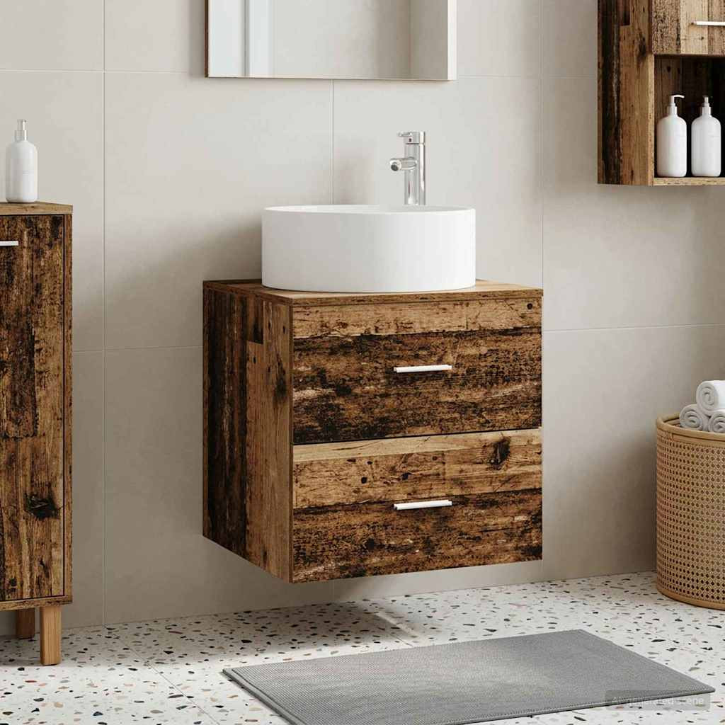 vidaXL Wandmontierte Waschtisch Altholz 49,5 x 44,5 x 65,5 cm