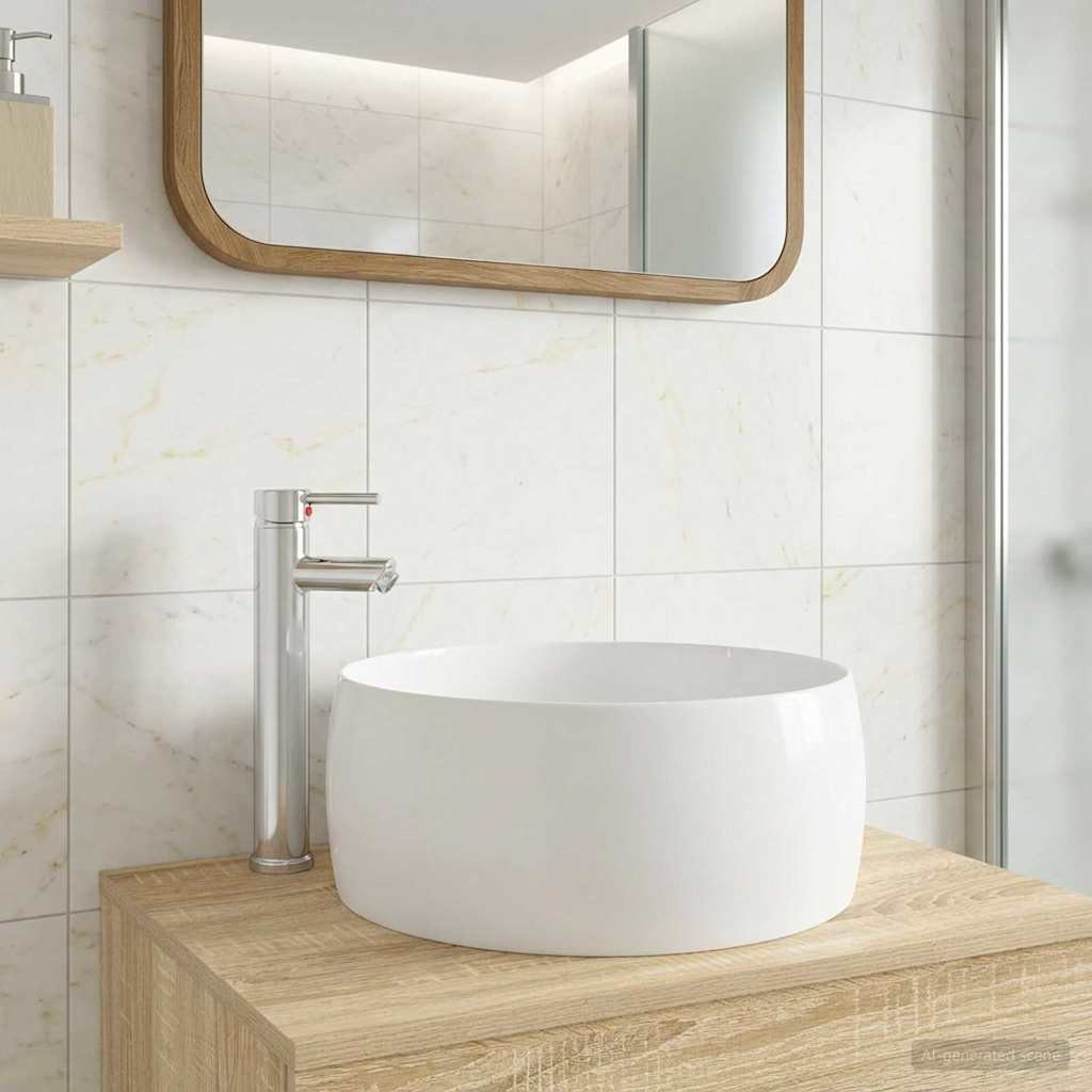 vidaXL Waschbecken fürs Badezimmer Chrom 38,5 x 38,5 x 16 cm Metall