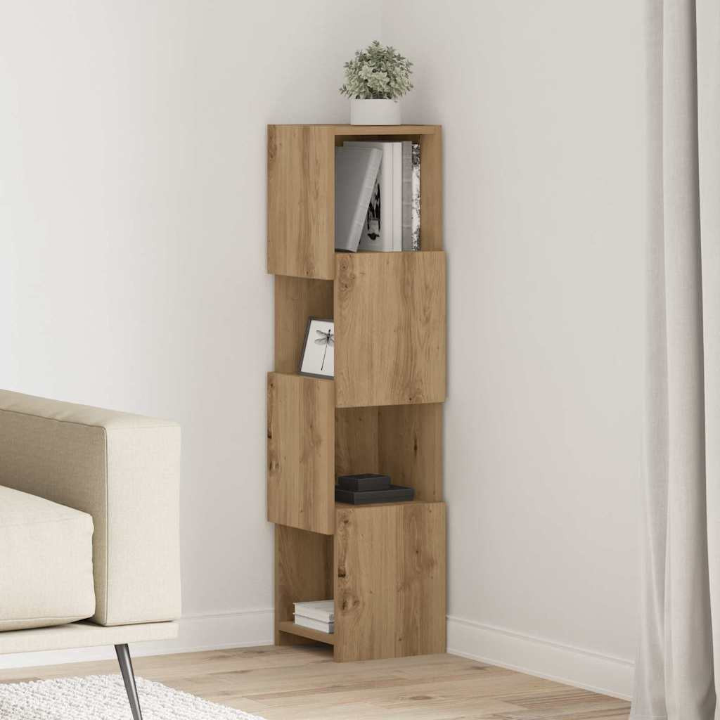 vidaXL Eckschrank 25,5x25x102cm Holzwerkstoff Artisan-Eiche