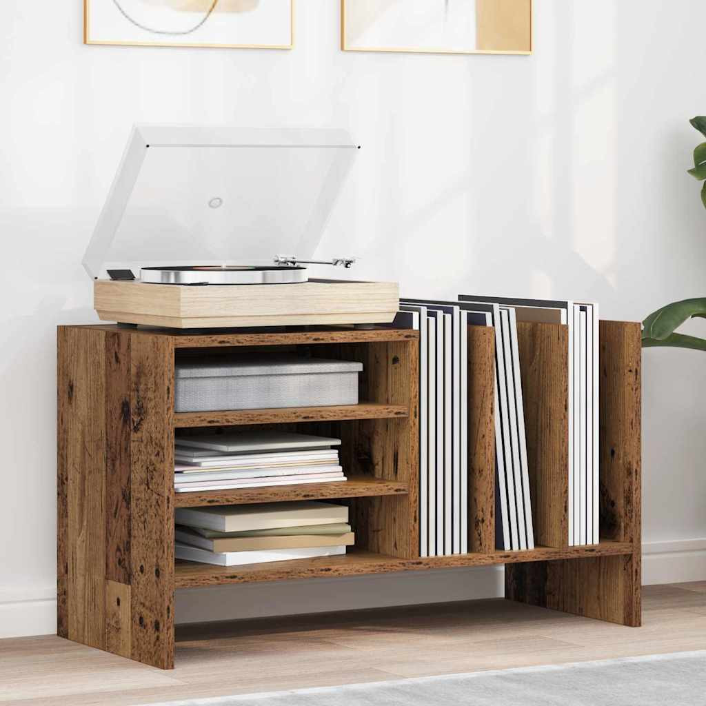 vidaXL Schallplattenschrank Altholz 78,5 x 35 x 45 cm Holzwerkstoff