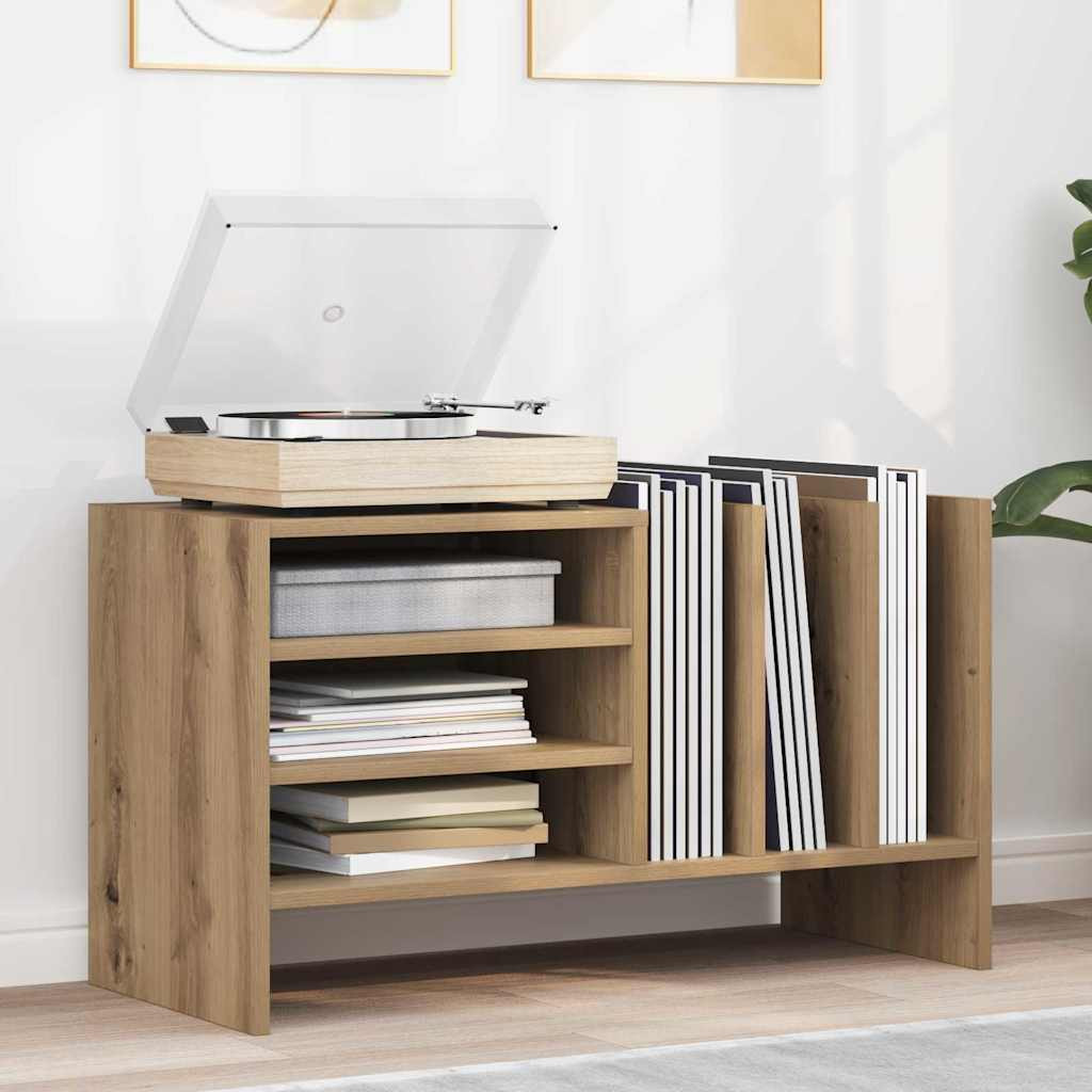 vidaXL Schallplattenschrank Artisan-Eiche 78,5 x 35 x 45 cm