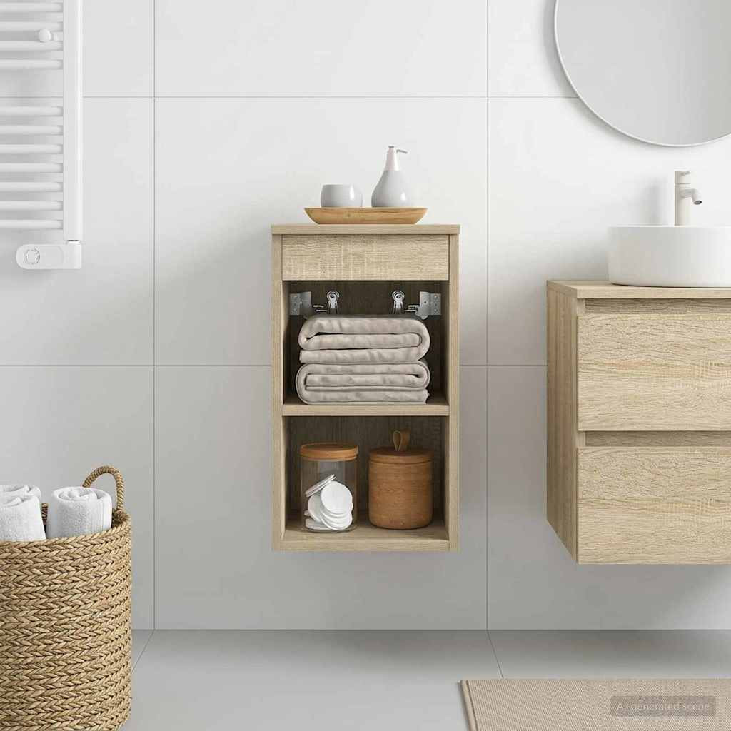 vidaXL Badezimmerschrank Inzwischen Sonoma-Eiche 30 x 35 x 50 cm