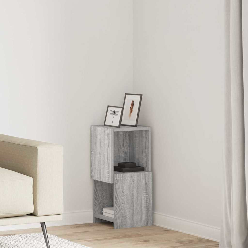 vidaXL Eckschrank Graues Sonoma 25,5x25x55cm Holzwerkstoff