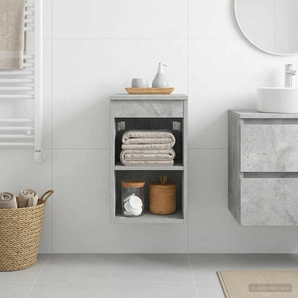 vidaXL Badezimmerschrank Inzwischen Betongrau 30 x 41 x 50 cm