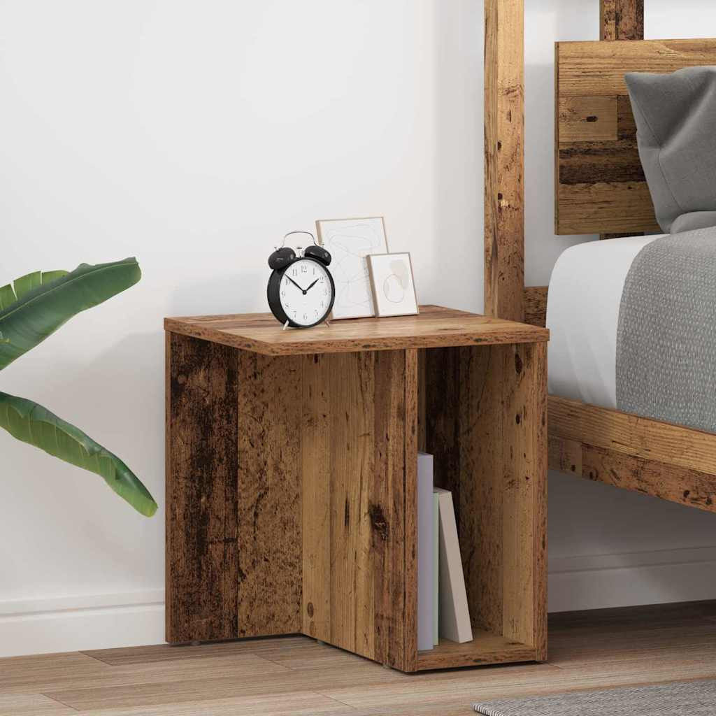 vidaXL Beistelltisch 2 pcs Altholz 37 x 32 x 40 cm Holzwerkstoff