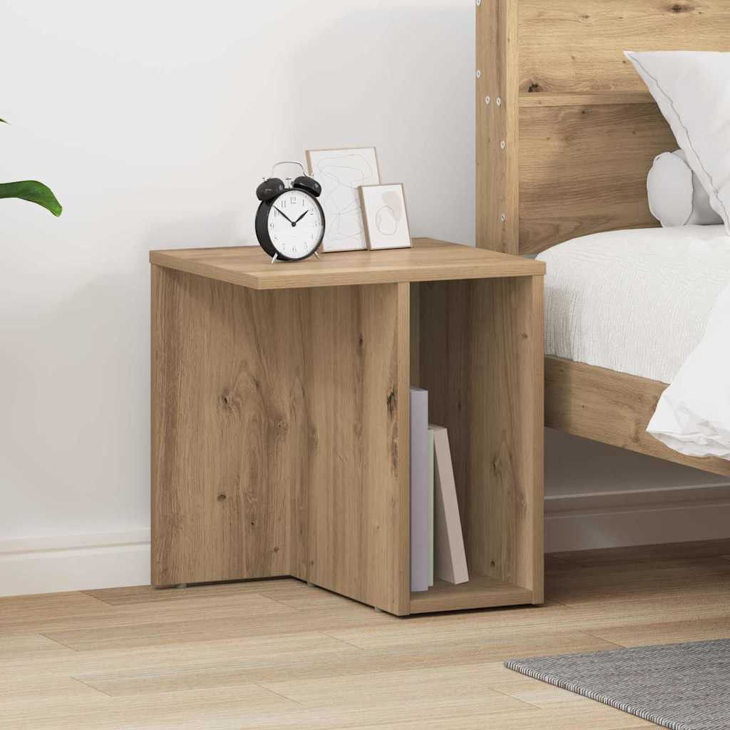 vidaXL Beistelltisch 2 Stk. Artisan-Eiche 37 x 32 x 40 cm
